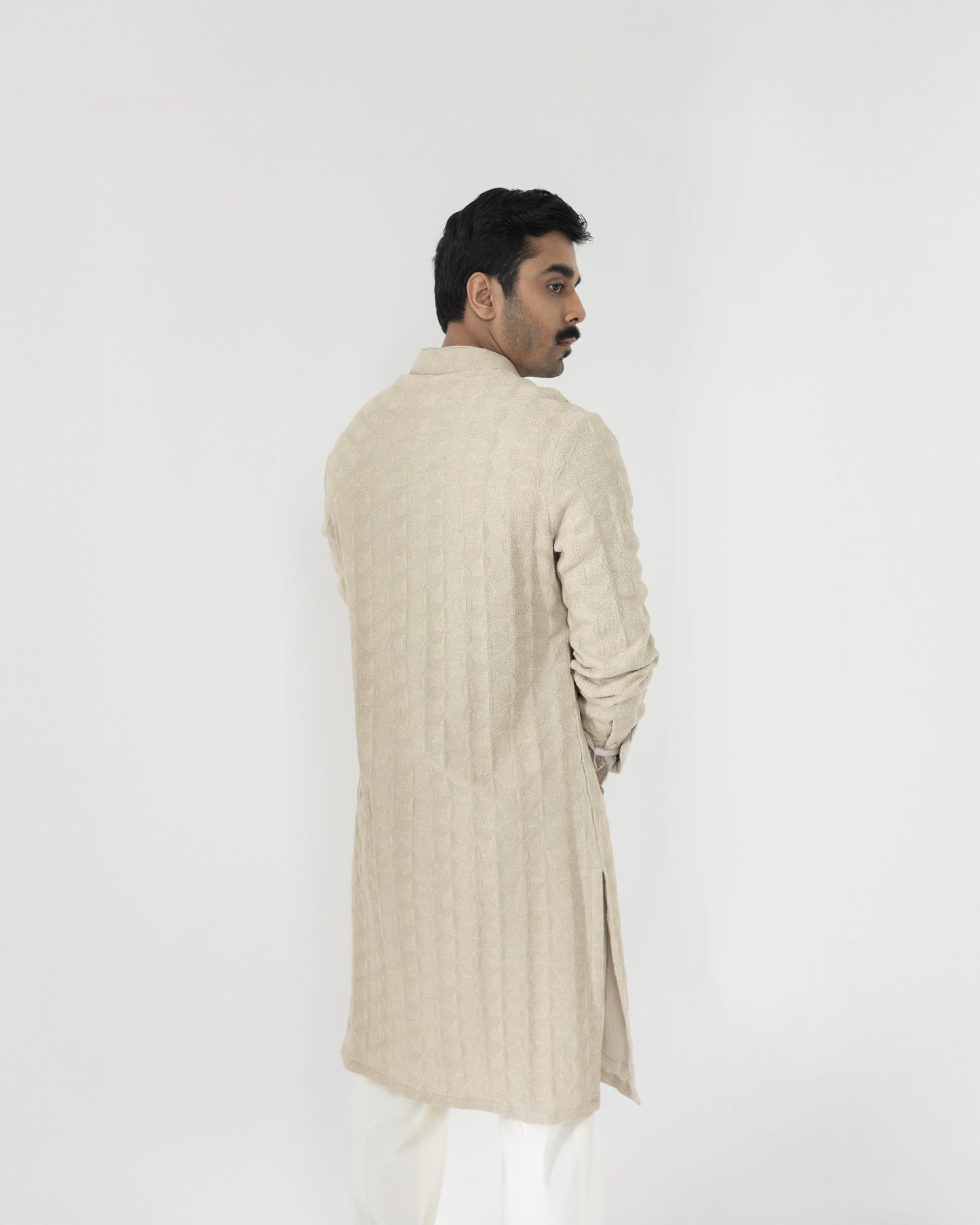 Cube Silk Kurta