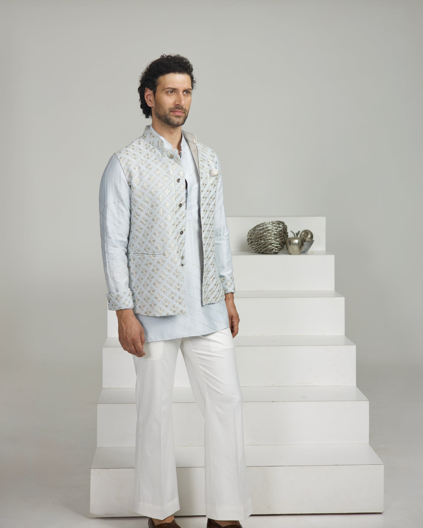 Diamond Zari Nehru Jacket