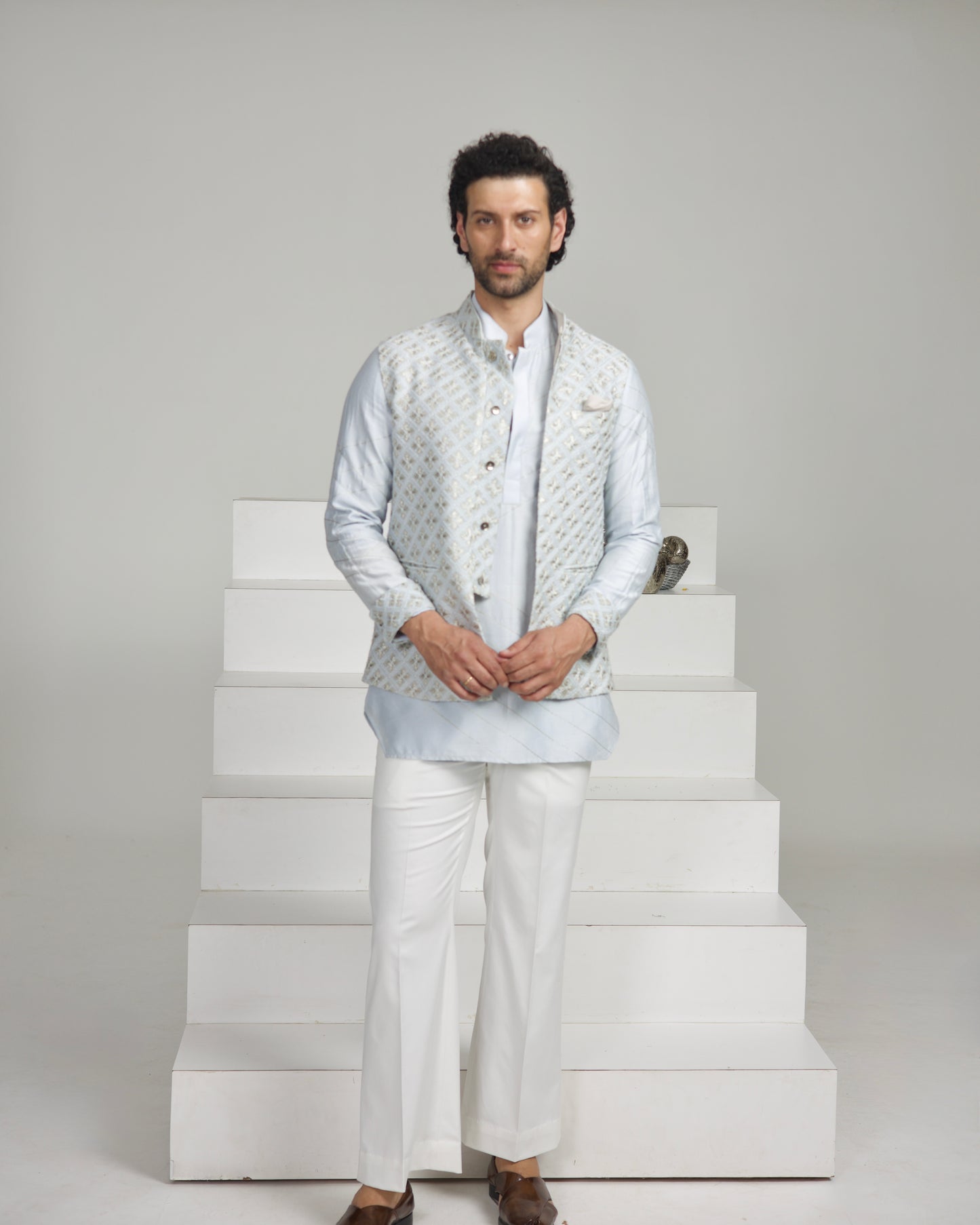 Diamond Zari Nehru Jacket