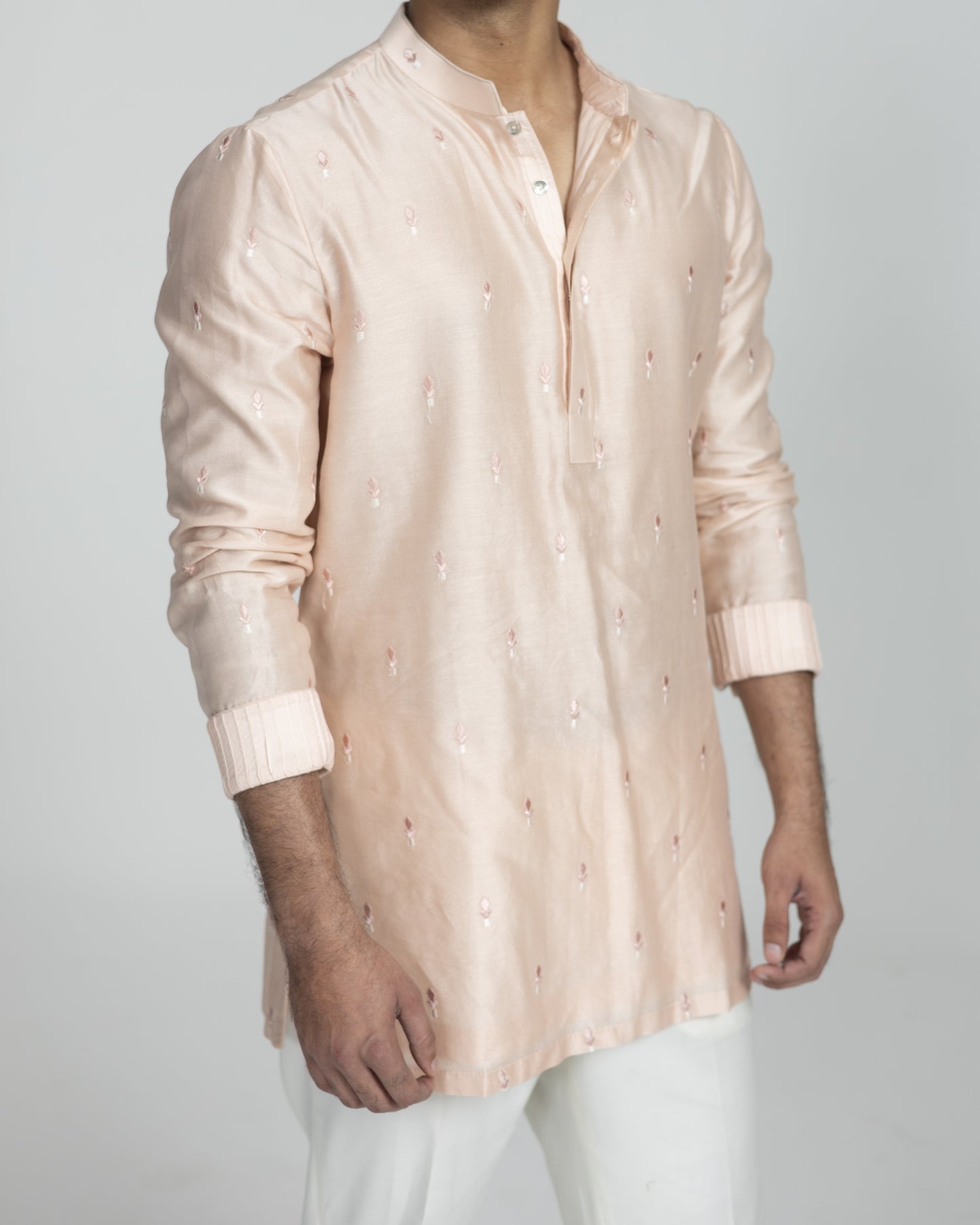 Jharokha Silk Front Kurta