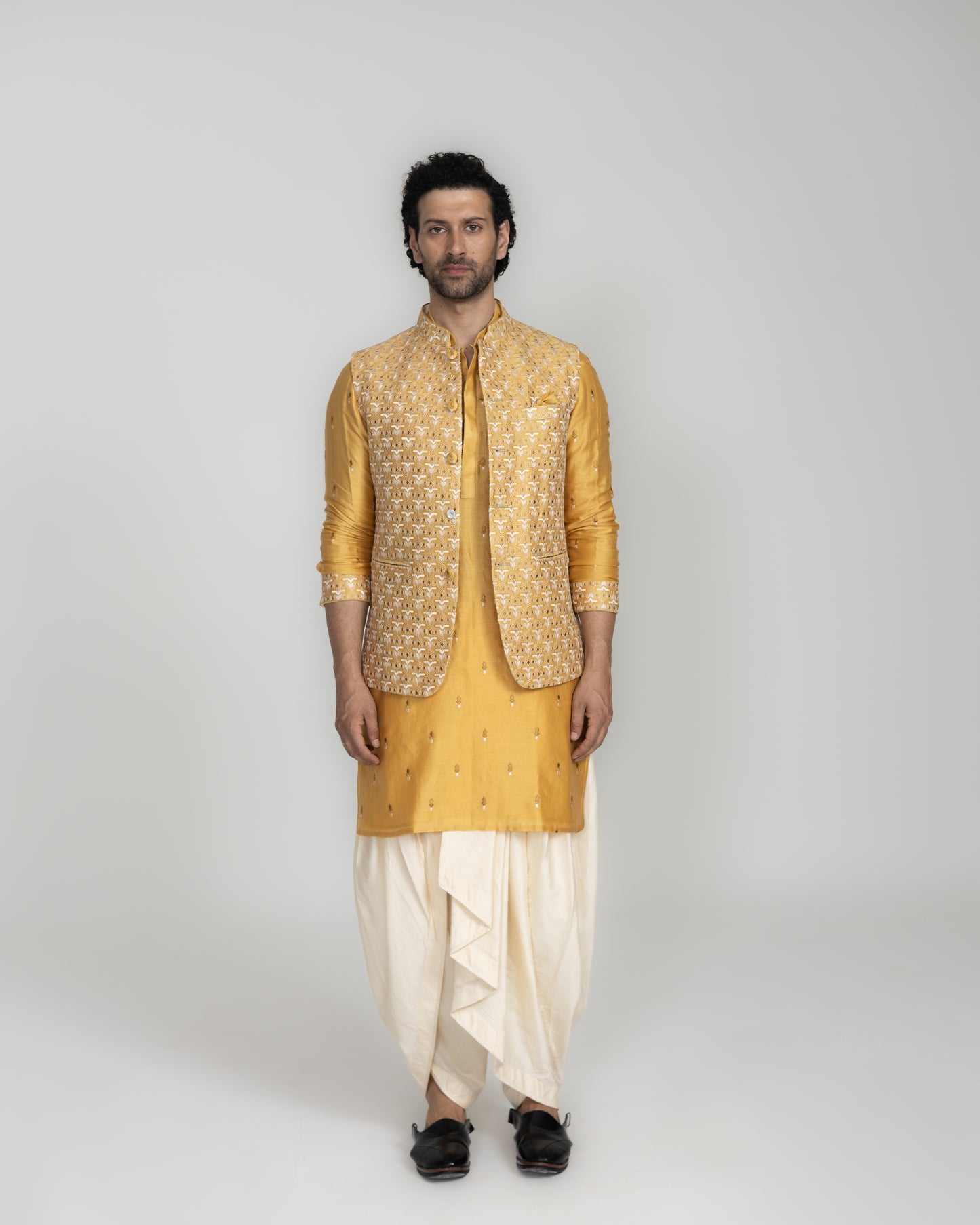 Jharokha Silk Nehru Jacket