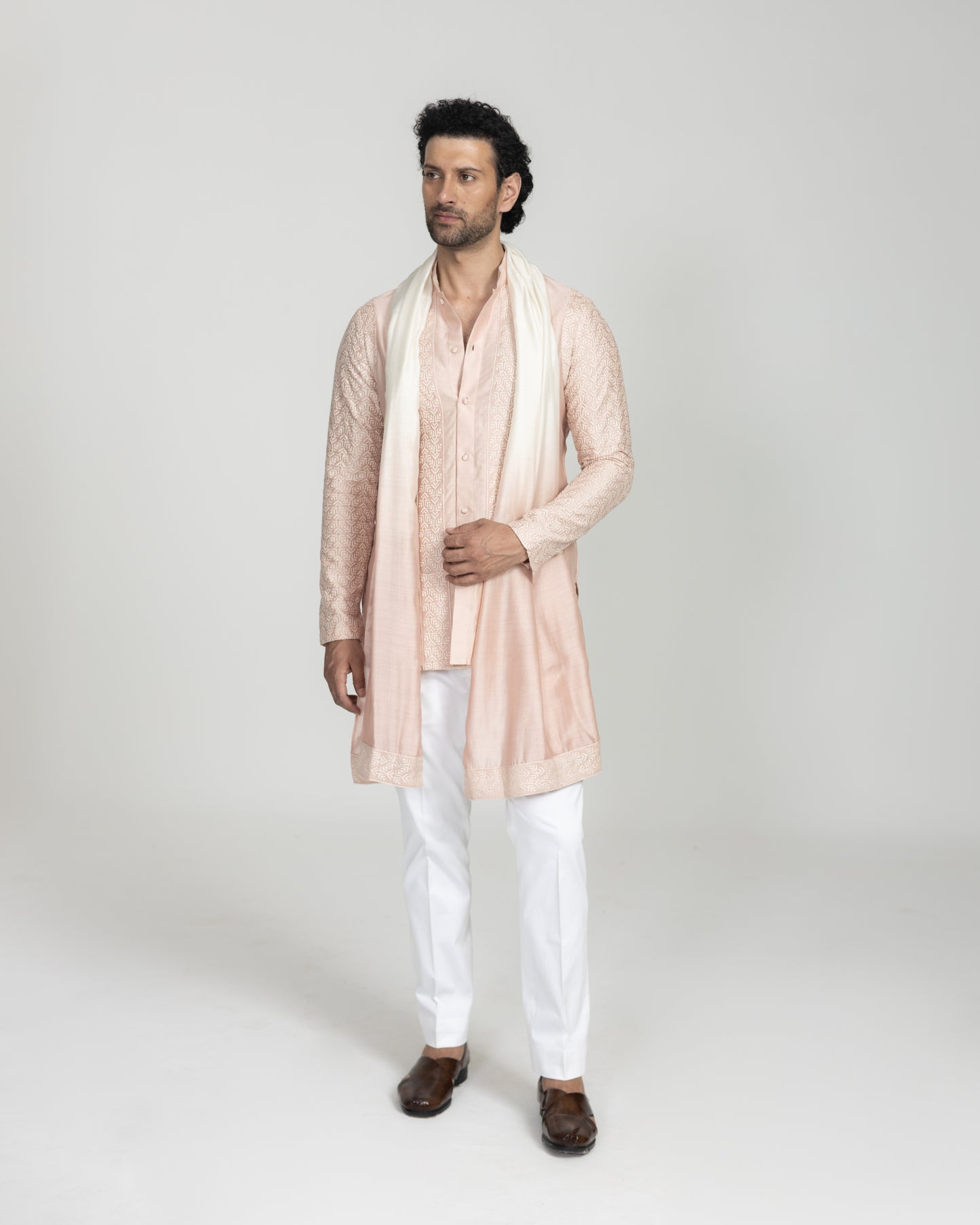 Pixel Long Nehru Jacket
