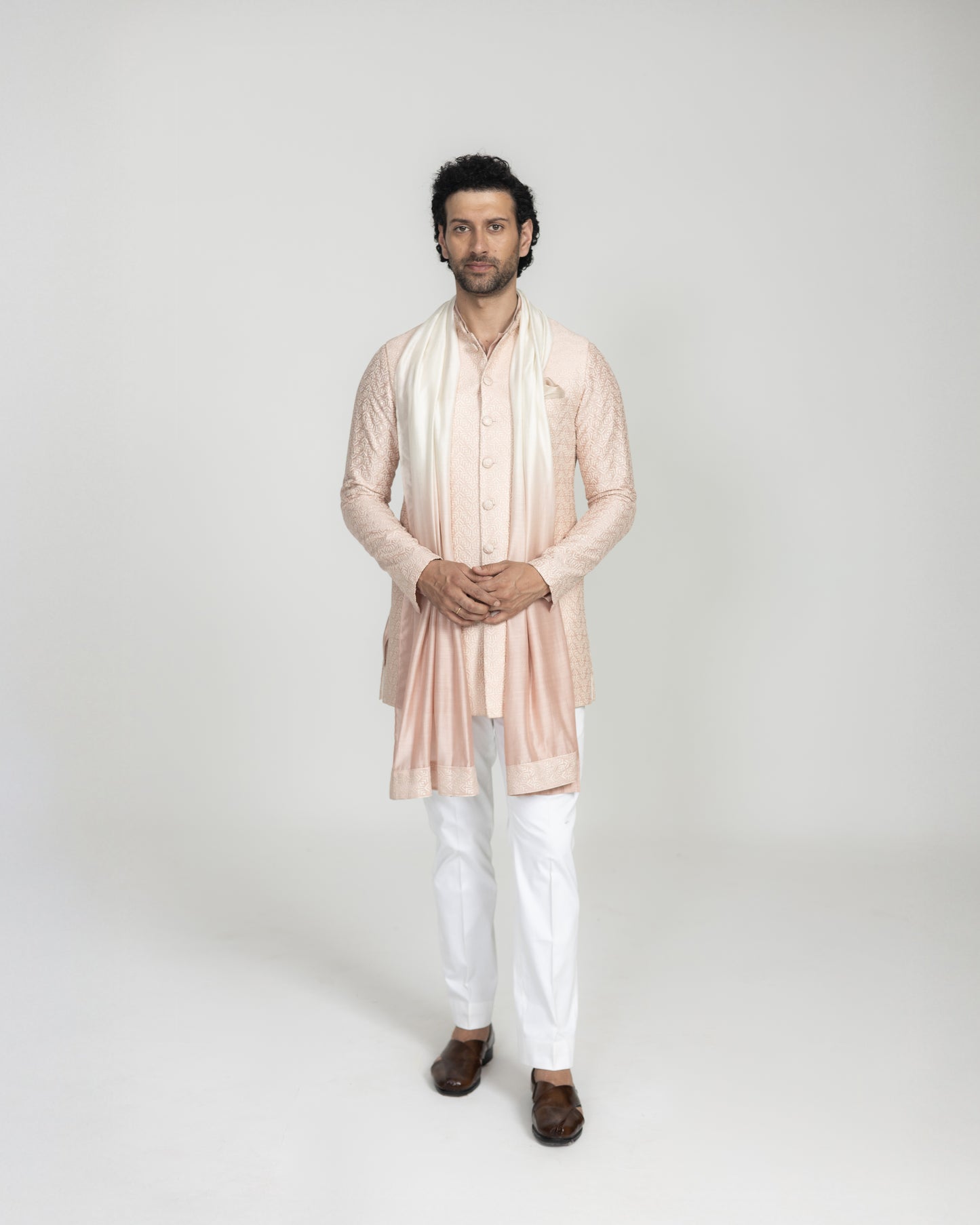 Pixel Long Nehru Jacket