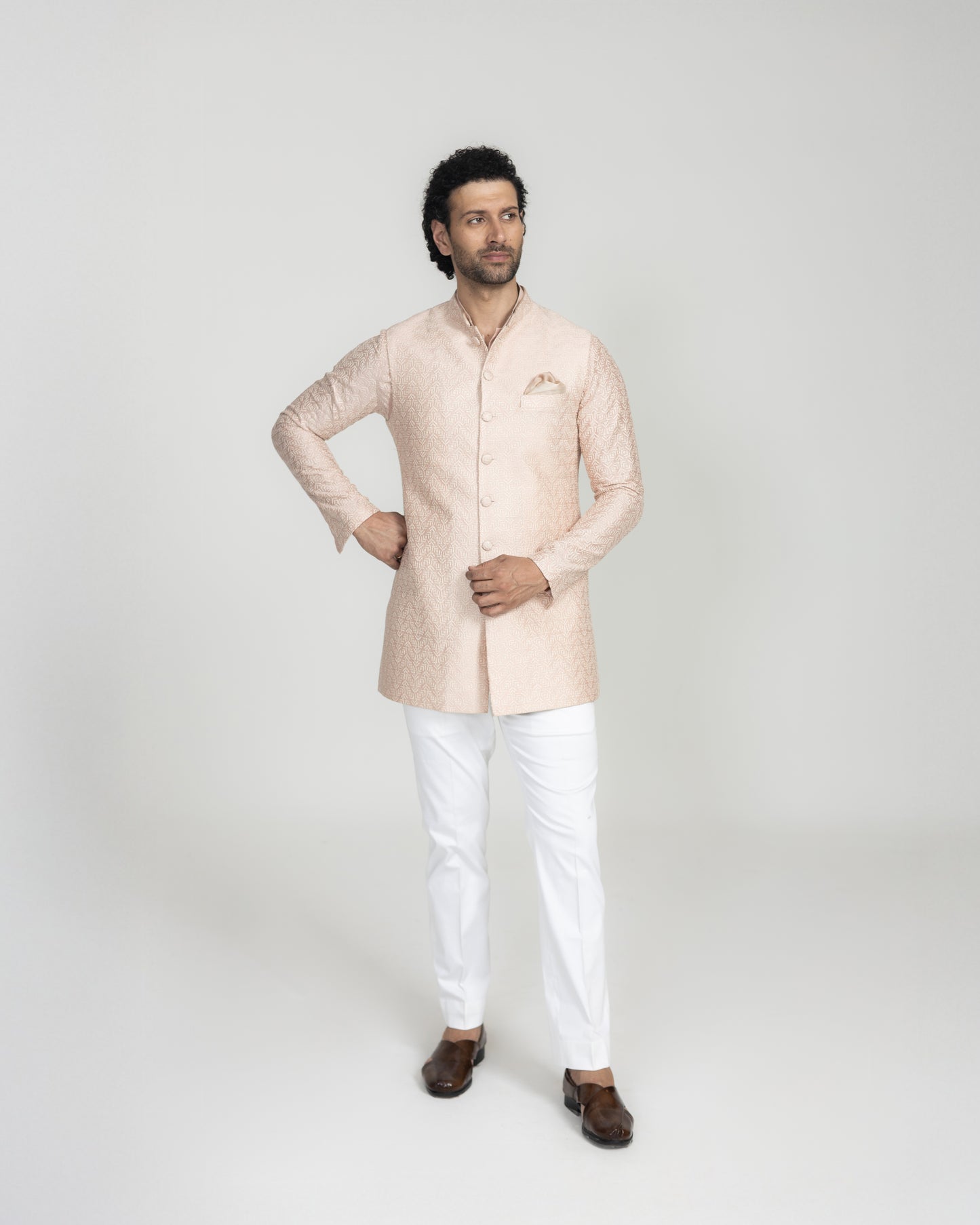 Pixel Long Nehru Jacket