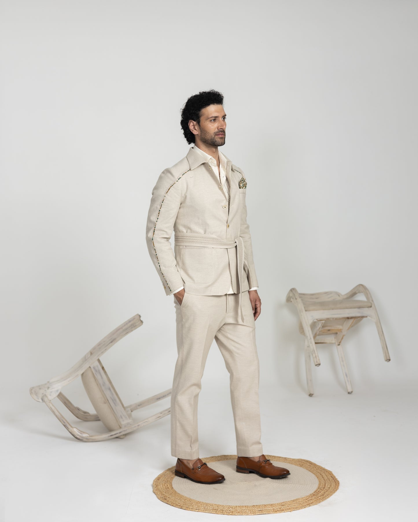 Irish Linen Shacket Set