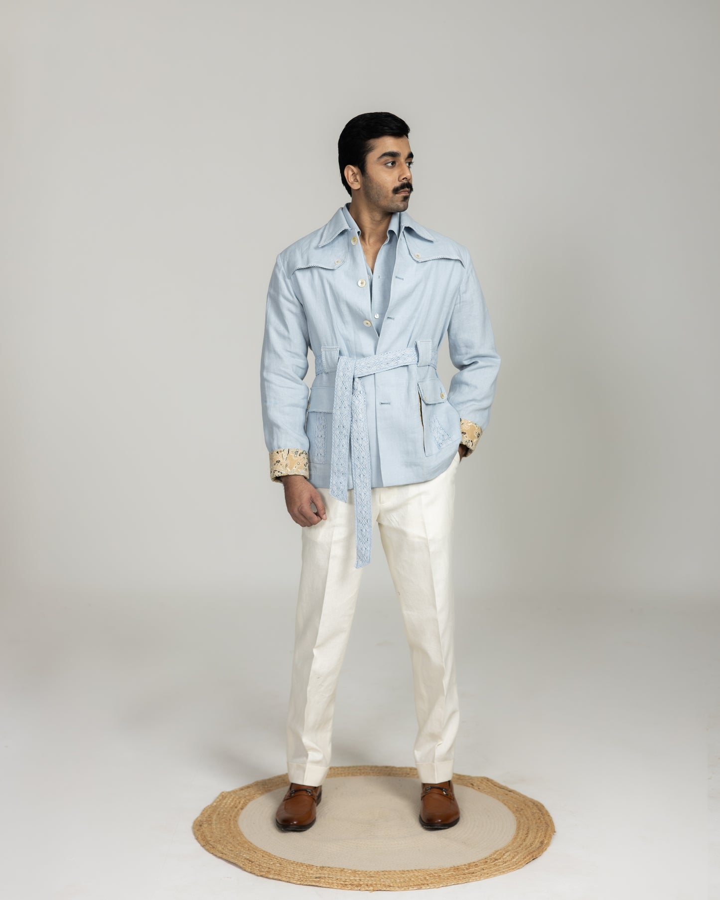 Irish Linen Shacket Set