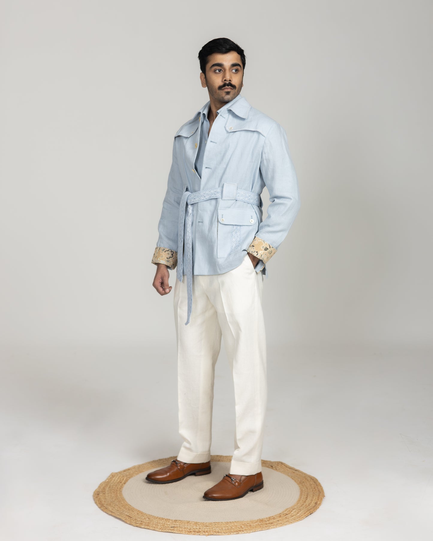 Irish Linen Shacket Set