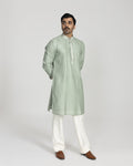 Cube Pintuck Silk Kurta