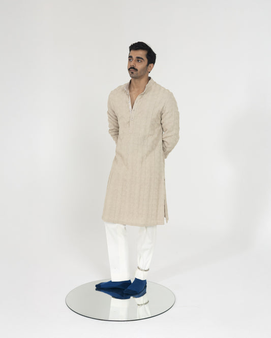 Cube Silk Kurta