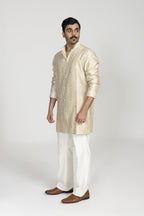 Jharokha Silk Nehru Jacket