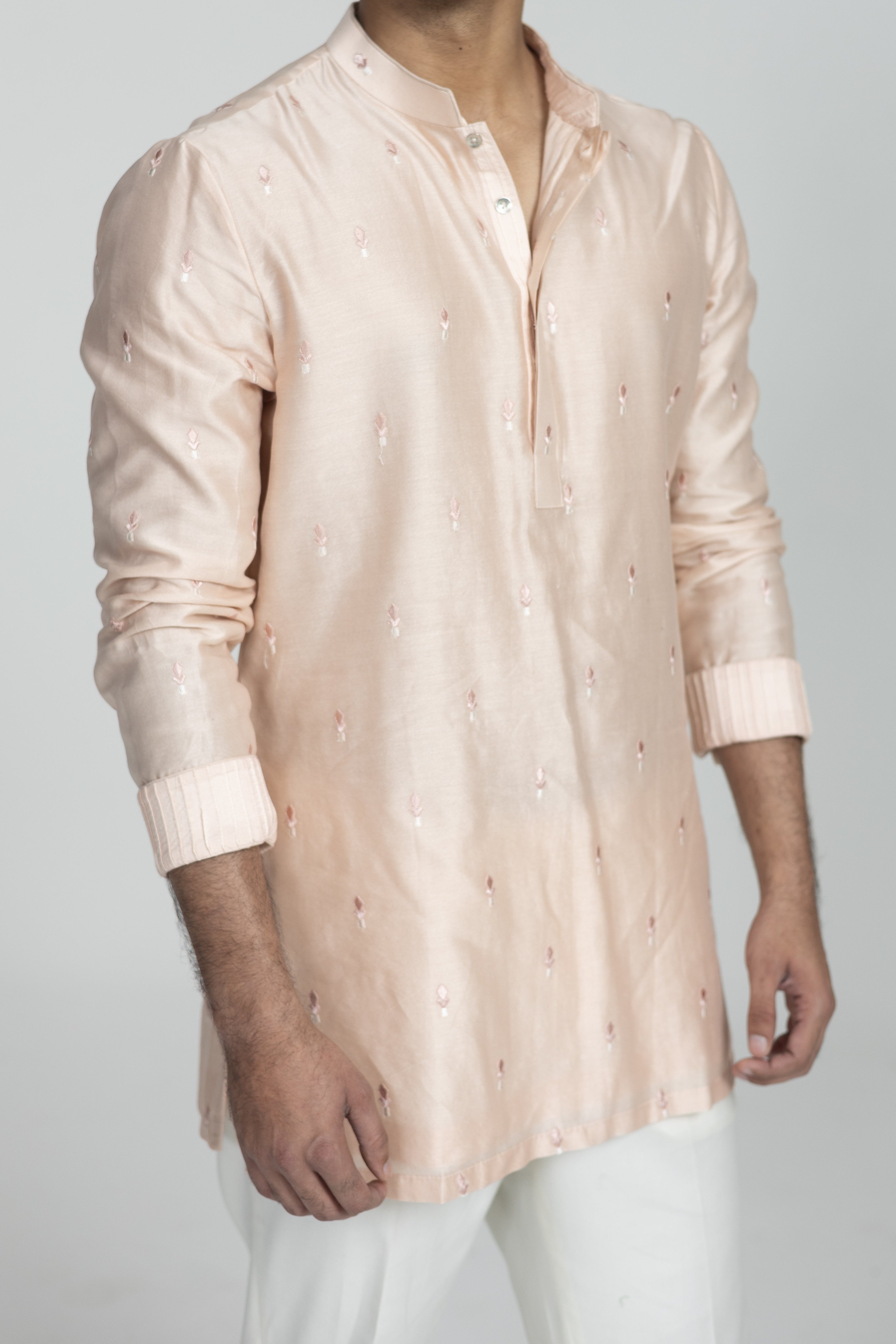 Jharokha Silk Front Kurta
