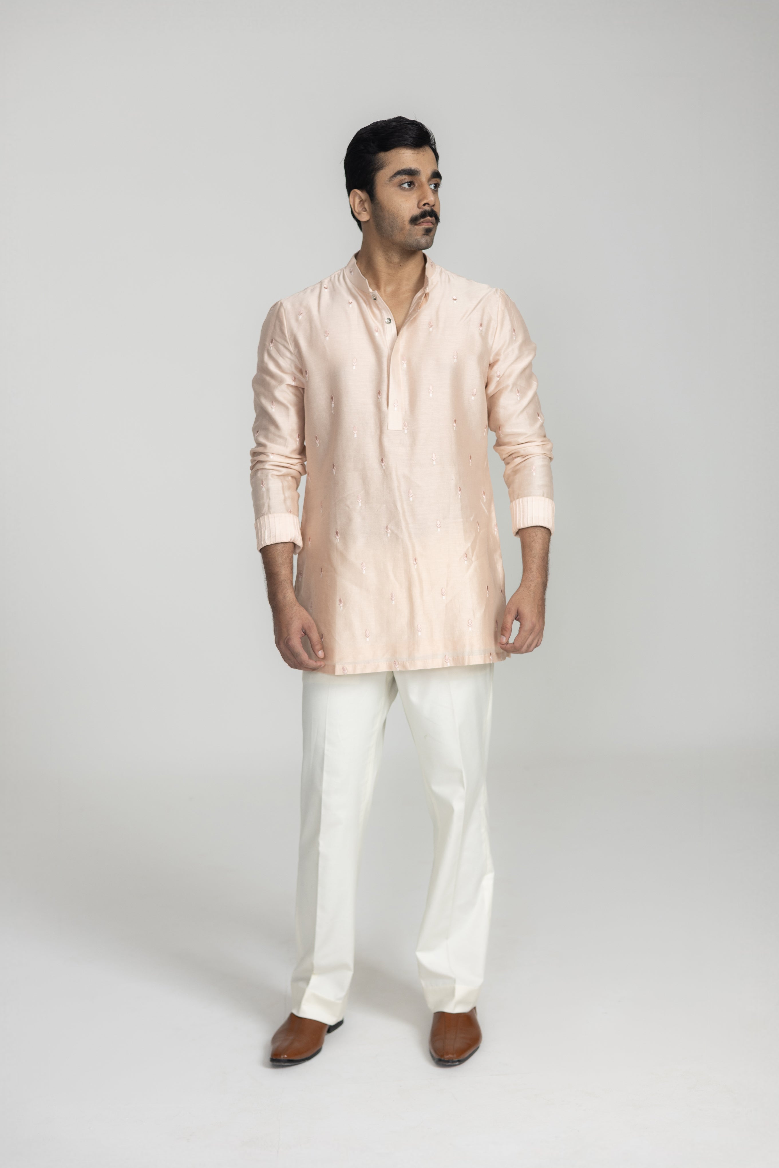 Jharokha Silk Front Kurta