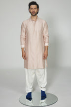 Mirror Stripe Luppi Button Kurta