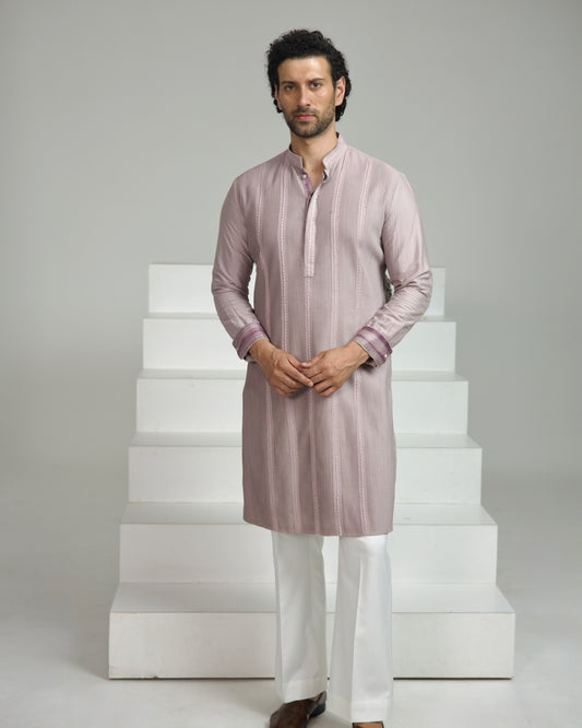 Mirror Stripe with Pintuck Kurta