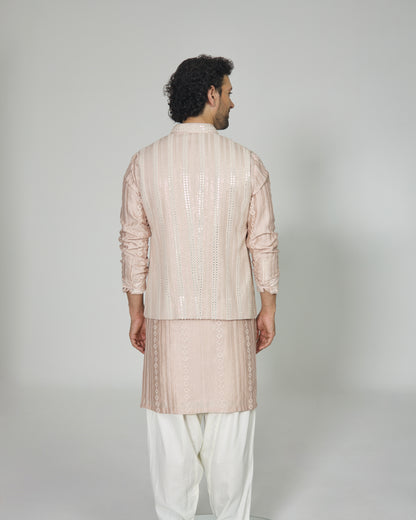 Mirror Stripe Nehru Jacket
