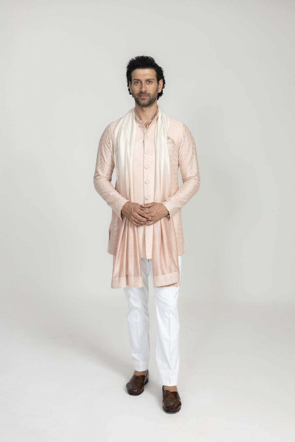 Pixel Long Nehru Jacket