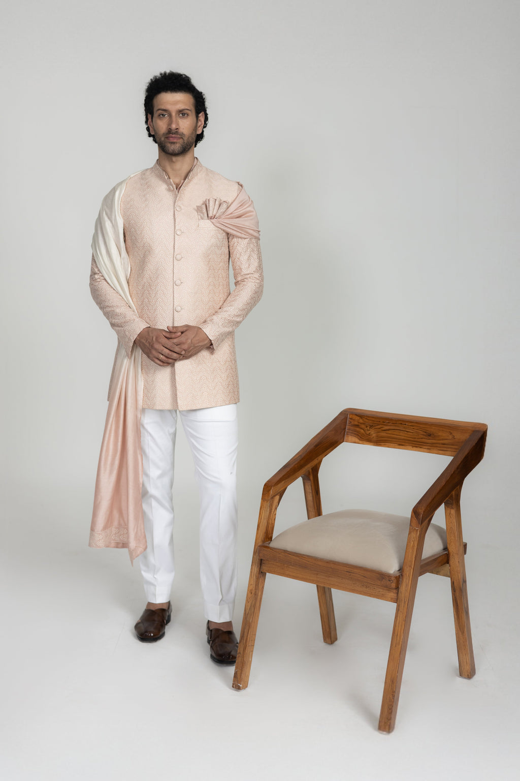 Pixel Long Nehru Jacket