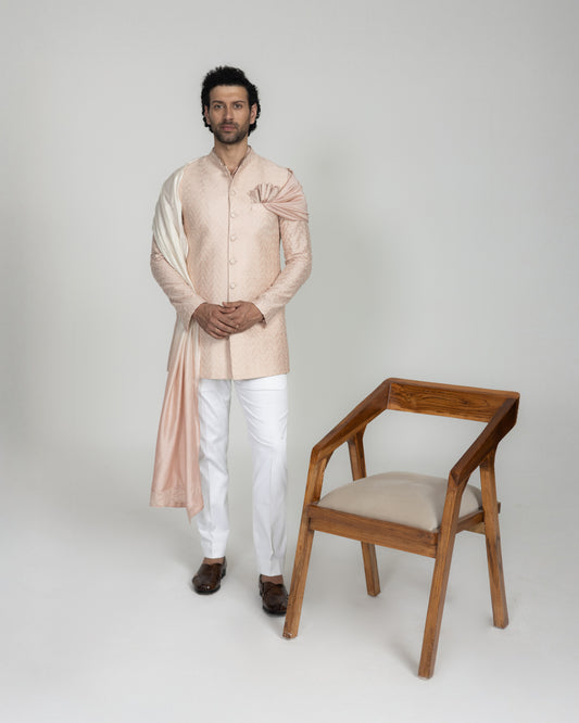 Pixel Long Nehru Jacket