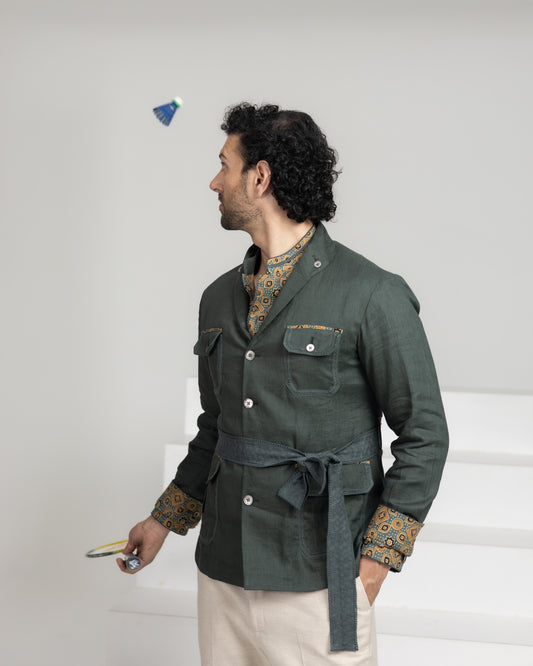 Irish Linen Shacket Set