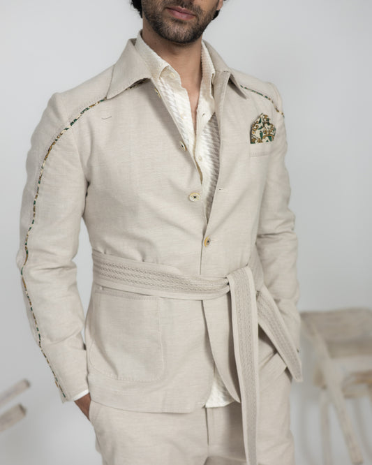 Irish Linen Shacket Set