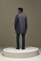 Mosaic Front Open Kurta