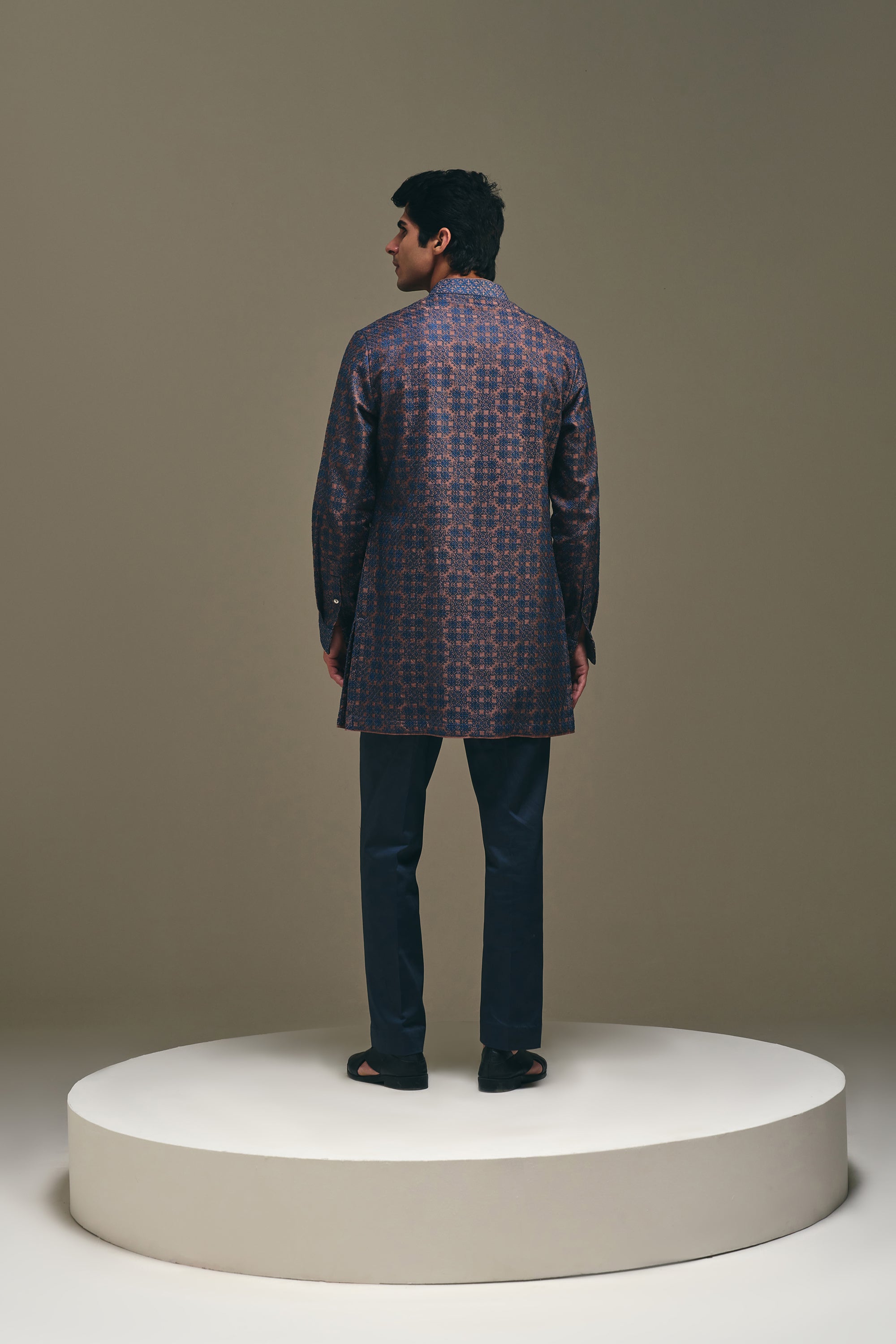 Mosaic Front Open Kurta