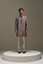 Diamond Pintuck Silk Kurta