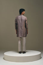 Diamond Pintuck Silk Kurta