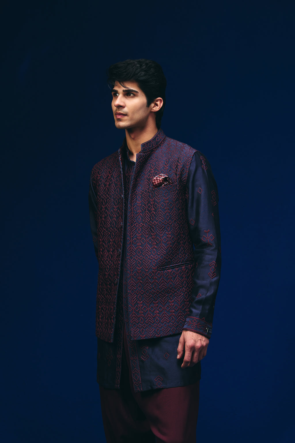 Tribal Knots Nehru Jacket