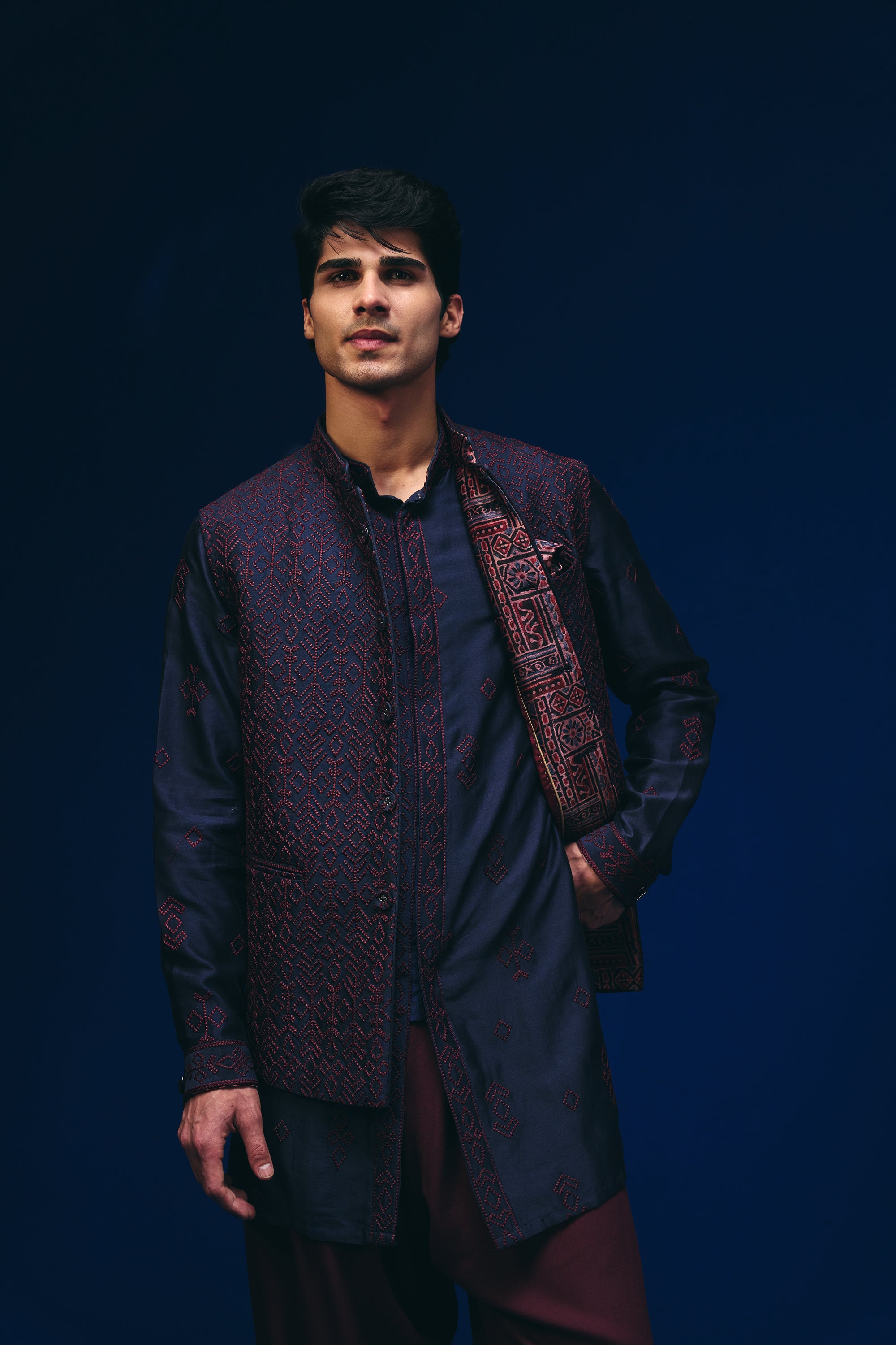 Tribal Knots Nehru Jacket