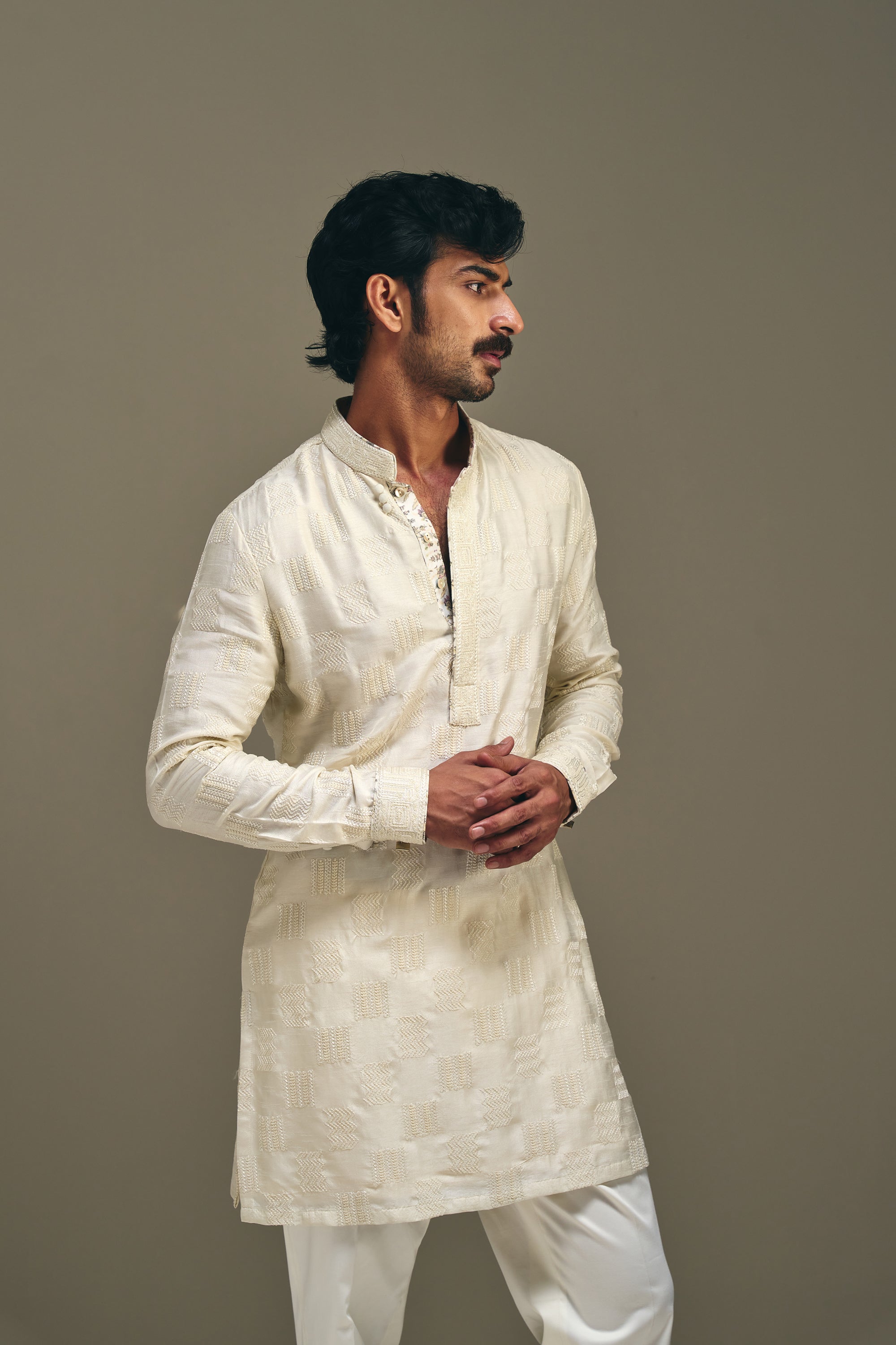 Vector Front Open Kurta